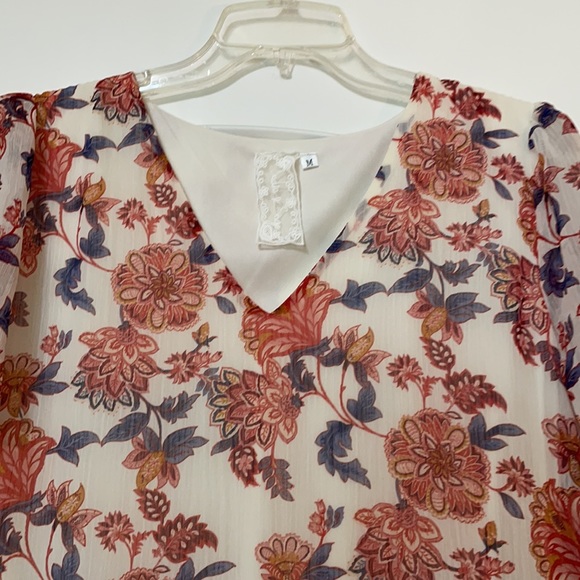 NWT Asymmetrical Hem Floral Drop-Waist Dress - Picture 4 of 4